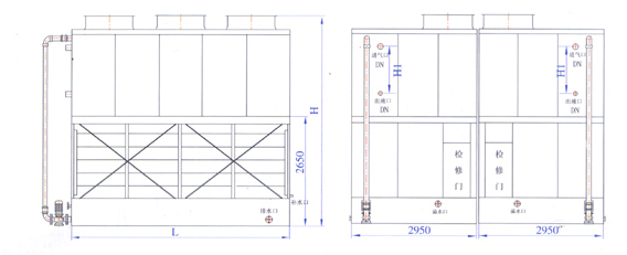 ZNXBϵ��2200-3650��kw�����l(f��)ʽ���������γߴ�D